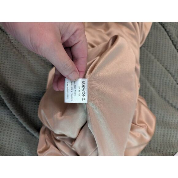 Sue Wong Nocturne Women Size 6 100% Nylon Metallic Silver Blue Sequin Dress Midi - Picture 3 of 7